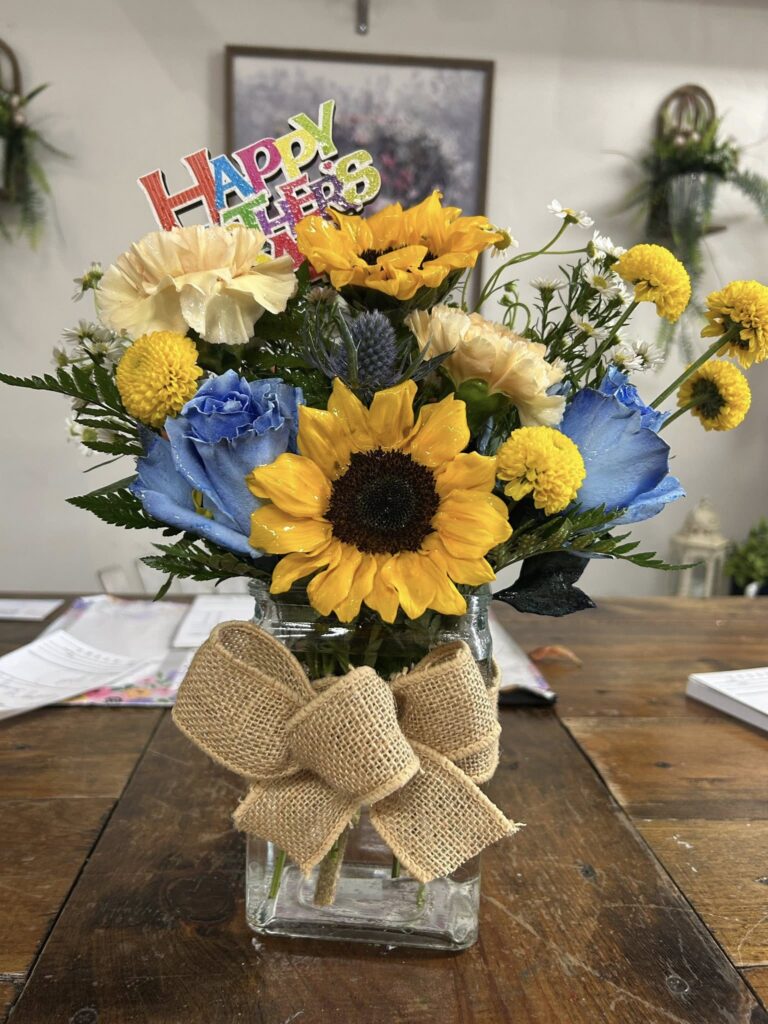 A Father's Day flower bouquet.